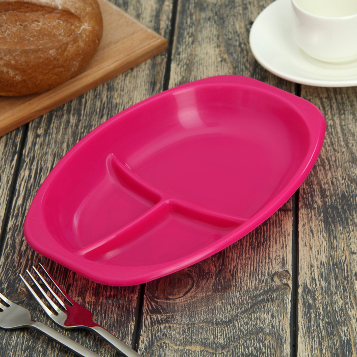 Менажница "Милая хозяйка", 3 секции, цвета МИКС