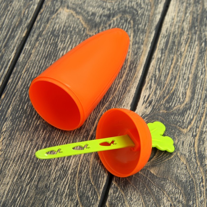 Форма для мороженого "Морковки", 4 ячейки