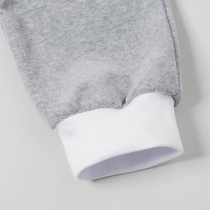 Спортивный костюм из велюра MINAKU, рост 86-92 см, цвет серый