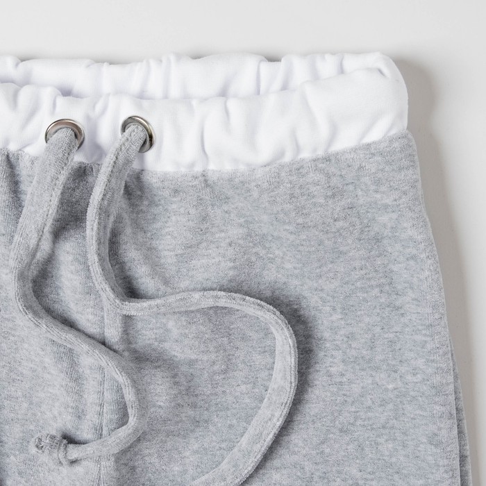 Спортивный костюм из велюра MINAKU, рост 98-104 см, цвет серый