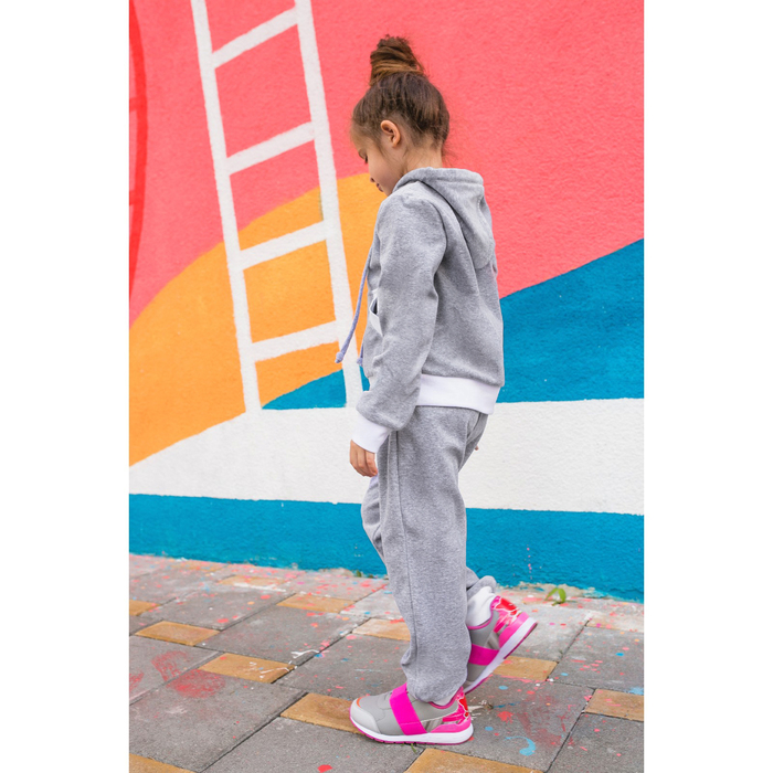 Спортивный костюм из велюра MINAKU, рост 98-104 см, цвет серый