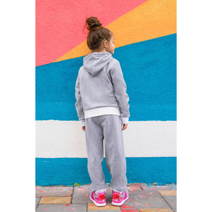 Спортивный костюм из велюра MINAKU, рост 98-104 см, цвет серый