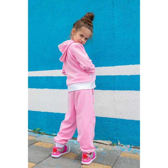 Спортивный костюм из велюра MINAKU, рост 86-92 см, цвет розовый