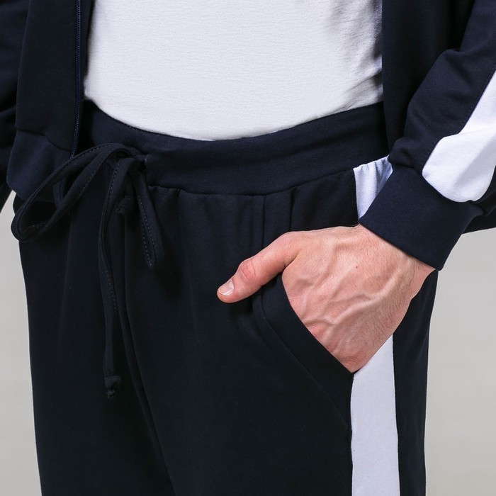 Костюм спортивный с лампасами мужской MINAKU, размер 56, цвет тёмно-синий