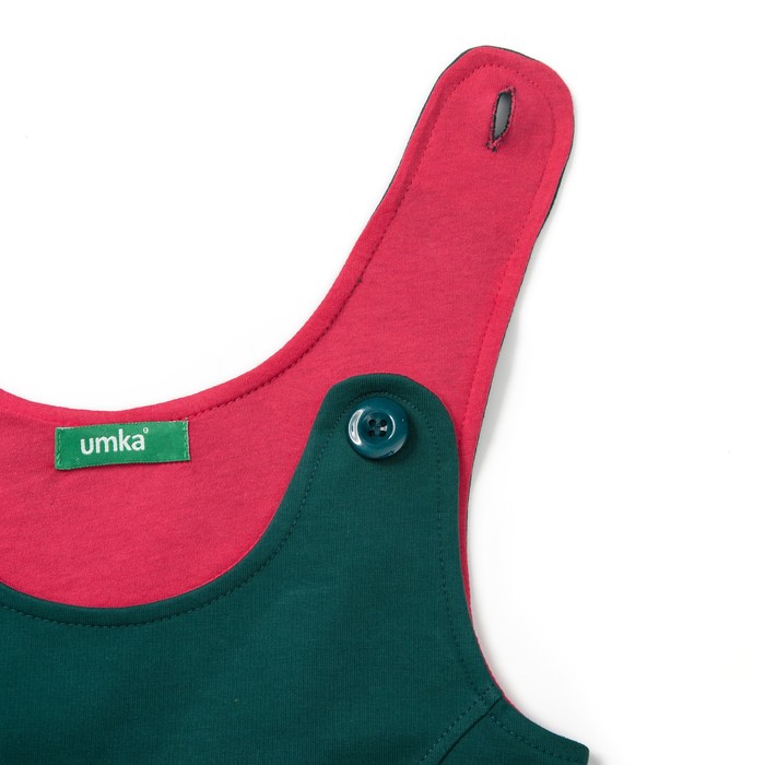 Сарафан для девочки, рост 110-116 см, цвет изумрудный