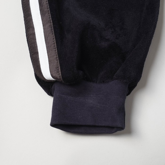 Спортивный костюм из велюра MINAKU, рост 110-116 см, цвет тёмно-синий