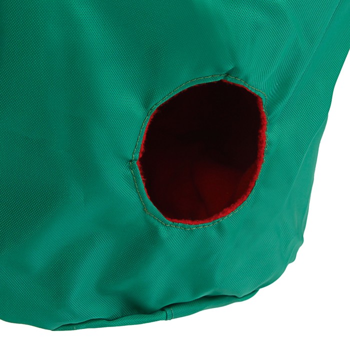 Домик "Бочка" для крыс, с 4 карабинами, 15 х 17 см, оксфорд/флис