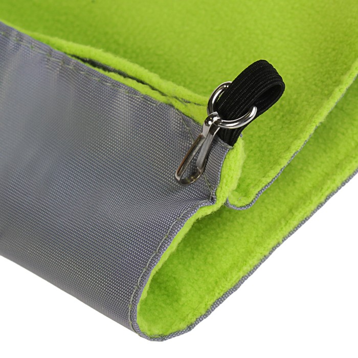 Гамак двойной для хорьков, с 4 карабинами, 35 х 38 см, оксфорд/флис