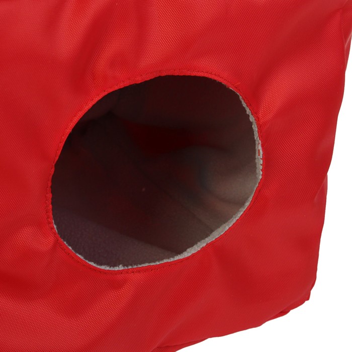 Домик "Куб" для крыс, с 4 карабинами, 15 х 15 х 15 см, оксфорд/флис