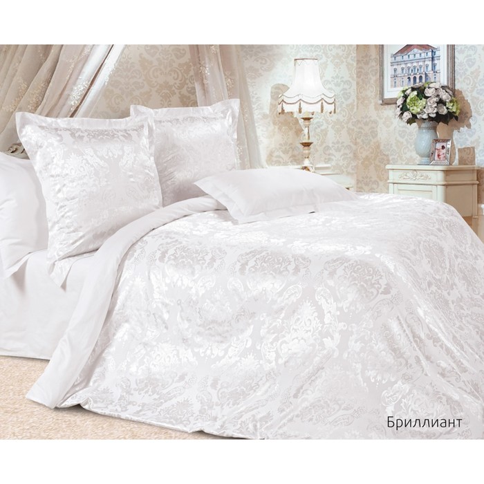 КПБ 2 сп "Бриллиант", 220х240 см, 175х215 см, 50х70 см, 70х70 см по 2 шт., сатин-жаккард