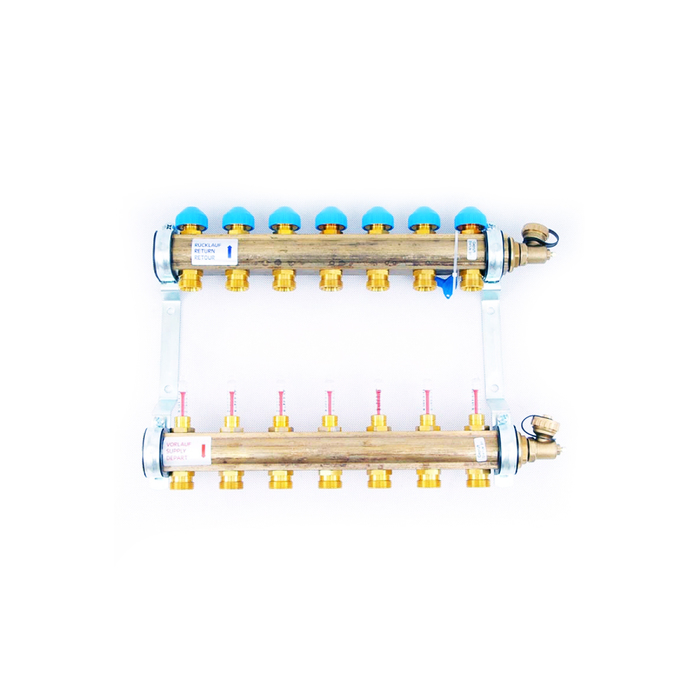 Коллектор Watts HKV/T-7 1"х3/4" 7 вых, для теплых полов, латунь