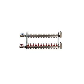 

Коллекторная группа Watts HKV/T-12, 1"х3/4", 12 выходов, для теплых полов, латунь