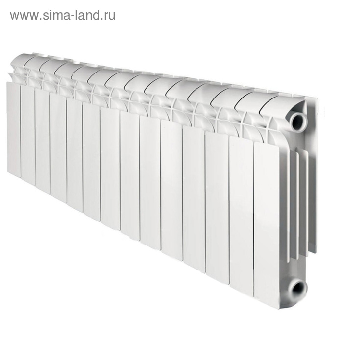 цена Радиатор алюминиевый Global VOX – R 350, 350 x 95 мм, 14 секций