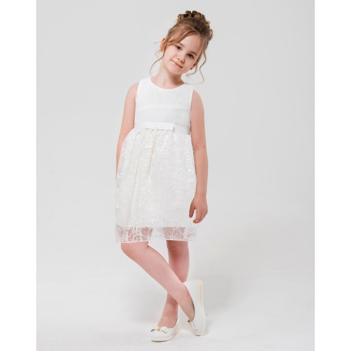 Платье нарядное Minaku "Ангел" белый, 86-92 см, п/э, хлопок