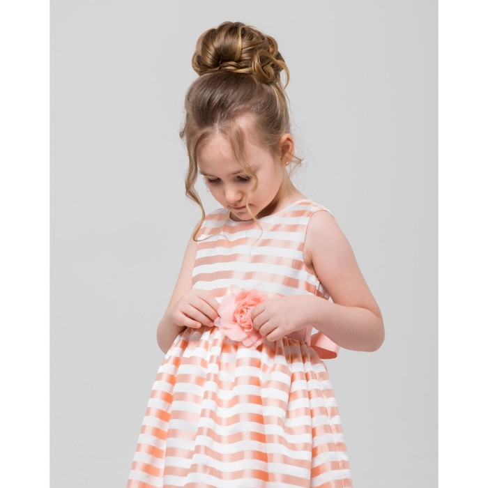 Платье нарядное Minaku "Кукла" розовый, 104-110 см, п/э, хлопок