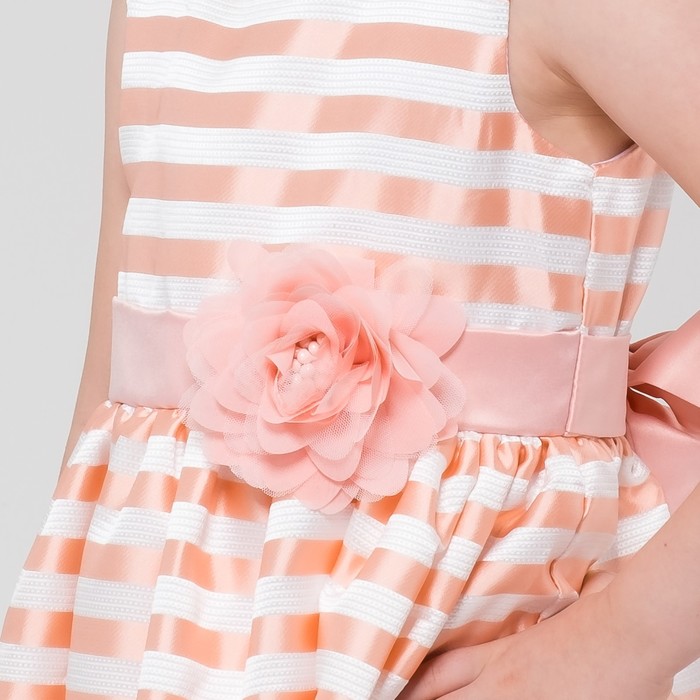 Платье нарядное Minaku "Кукла" розовый, 116-122 см, п/э, хлопок