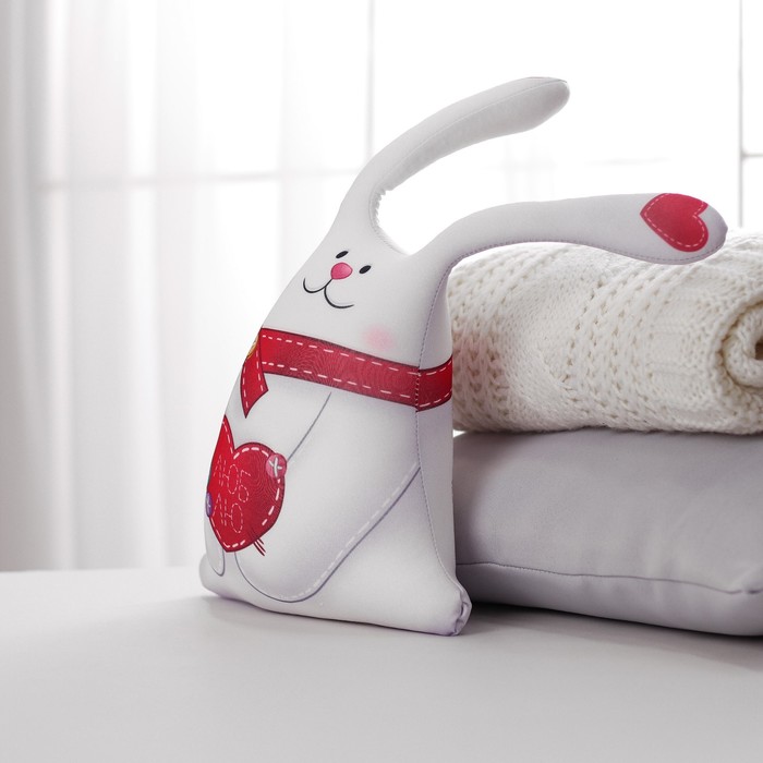 Мягкая игрушка-антистресс "Влюблённый зайка"