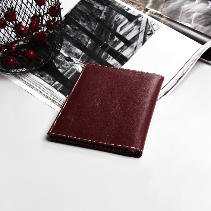 Обложка для автодокументов и паспорта, орфей, цвет винный