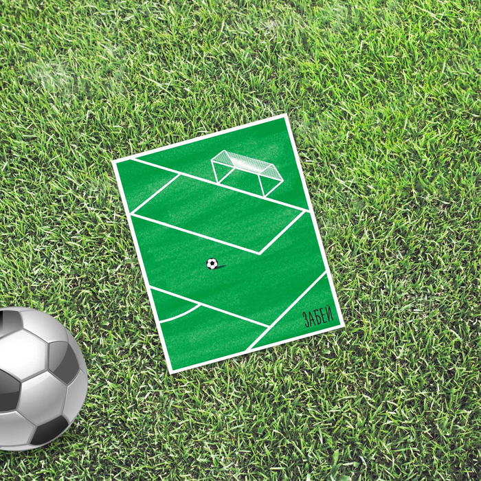 Открытка мини–формата одинарная «Забей», 9 х 10 см