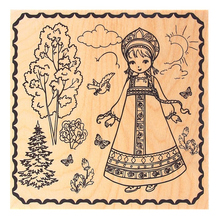 Доска для выжигания "Алёнушка"