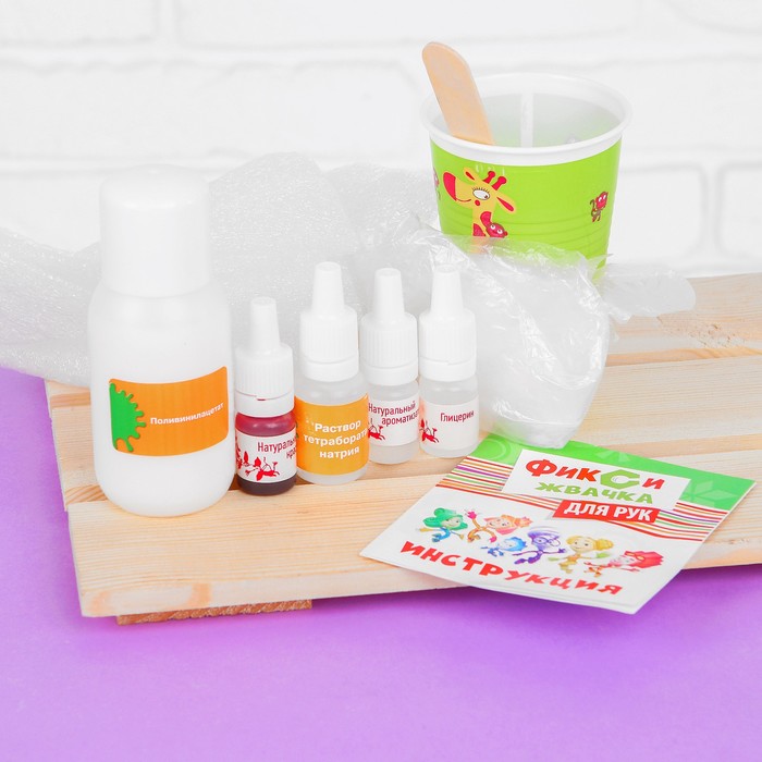 Набор "Фикси-жвачка для рук "Клубника", 150 г