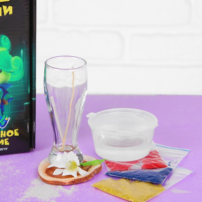 Набор для создания гелевых свечей "Фикси-свечи: Цветочное сияние"