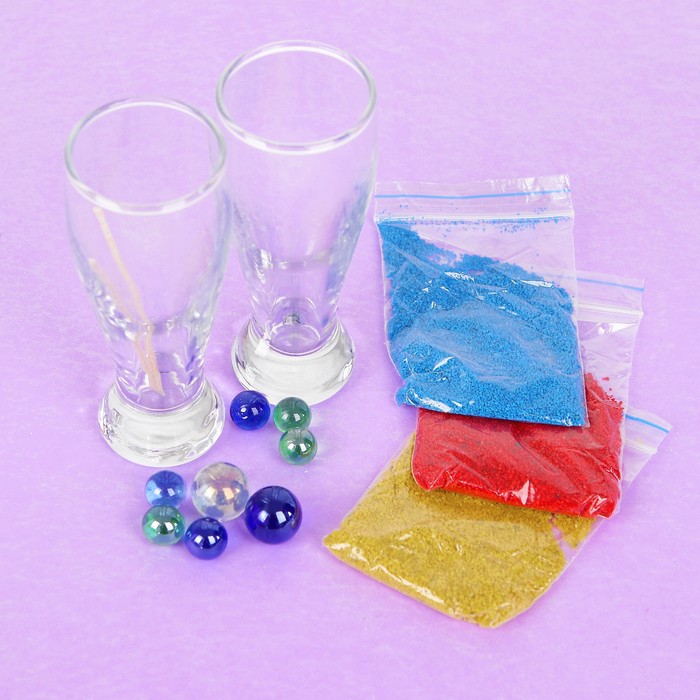 Набор для создания гелевых свечей "Фикси-свечи: Радужные камушки"