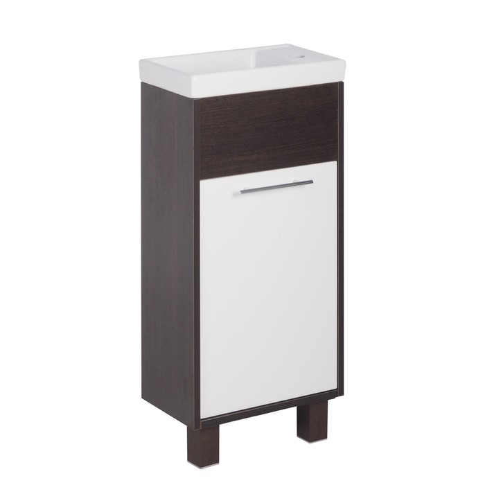 Комплект: Тумба Венге 40, раковина Манго-40 Венге/Белое