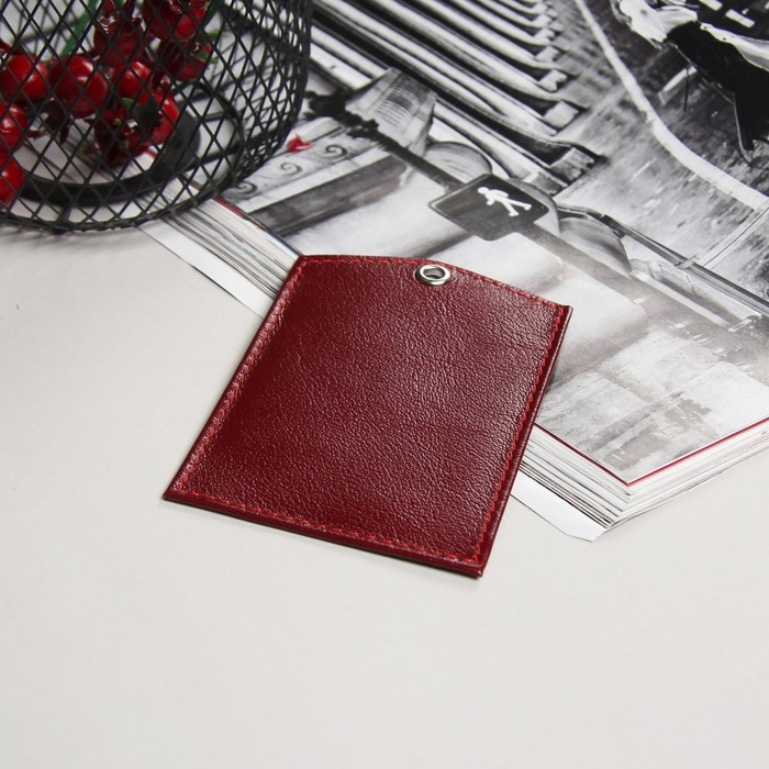 Обложка для удостоверения, цвет бордовый матовый