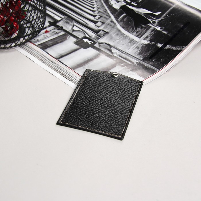 Обложка для удостоверения, флотер, цвет чёрный