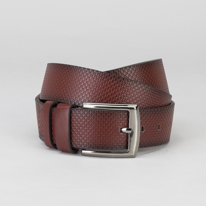 Ремень мужской Великан, пряжка металл, ширина - 4,5 см, цвет рыжий