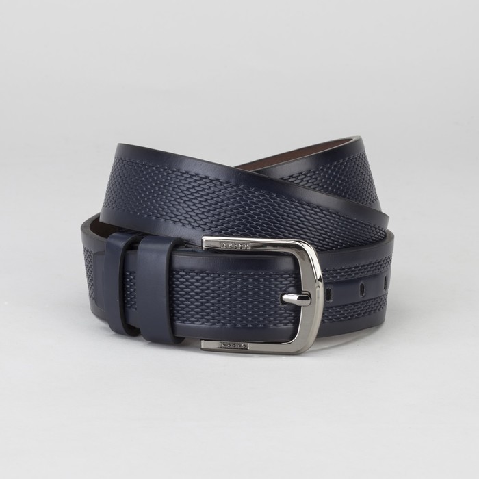 Ремень мужской Великан, пряжка металл, ширина - 4,5 см, цвет синий