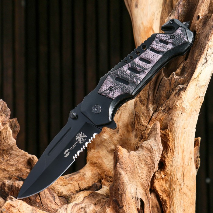 цена Складной нож Stinger, 90 мм, рукоять: сталь, алюминий, коробка картон
