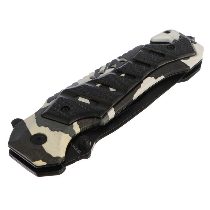 Складной нож Stinger, 90 мм, рукоять: сталь, алюминий, коробка картон