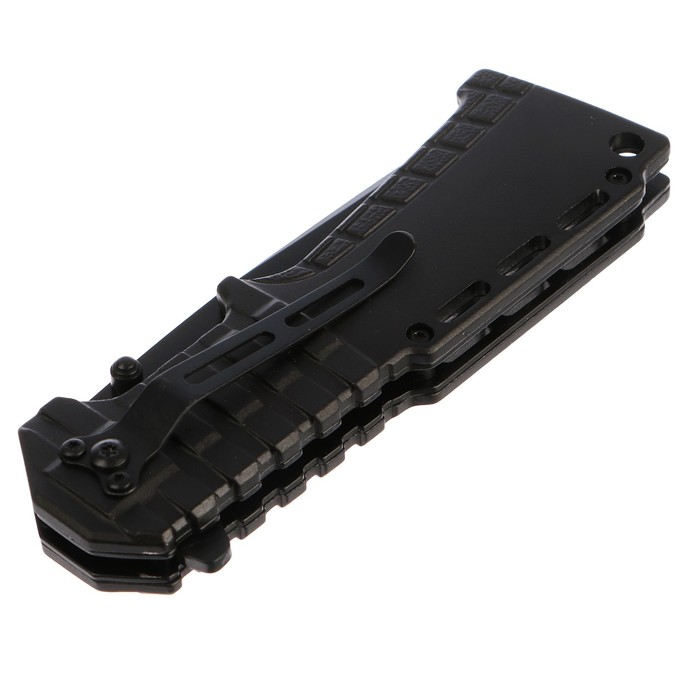 Складной нож Stinger с клипом, 90 мм, рукоять: сталь, алюминий, пластик, коробка картон