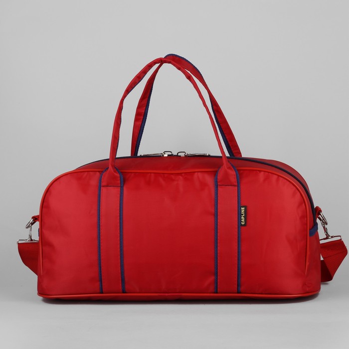 Сумка спорт №1 "Russia", 45*20*20, отдел на молнии, н/карман, красный