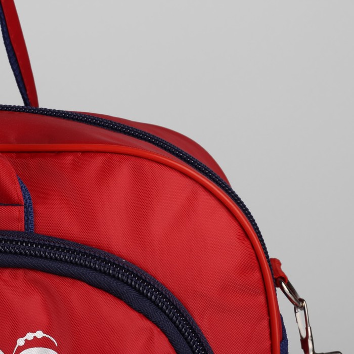 Сумка спорт №1 "Russia", 45*20*20, отдел на молнии, н/карман, красный