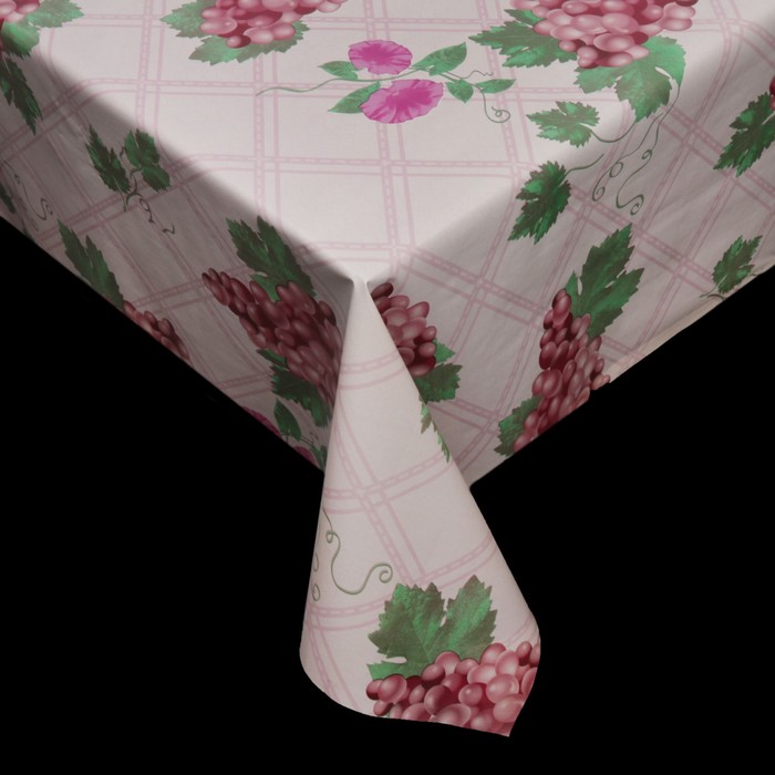 Клеенка столовая на нетканой основе "Виноград", рулон 25 м