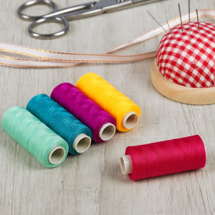 Набор ниток 5шт 40S/2 200м 100% полиэстер набор №1