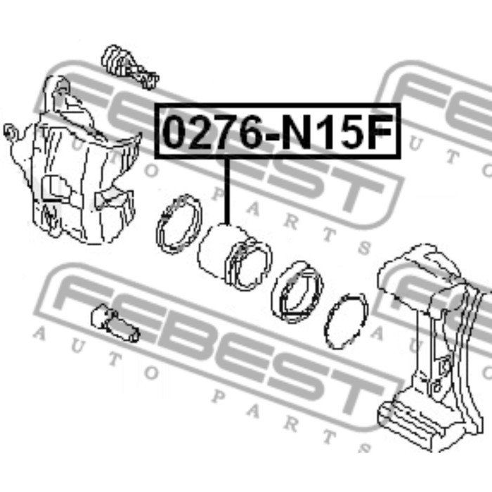Поршень суппорта FEBEST 0276-n15f