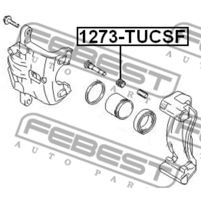 Пыльник втулки направляющей суппорта тормозного FEBEST 1273-tucsf