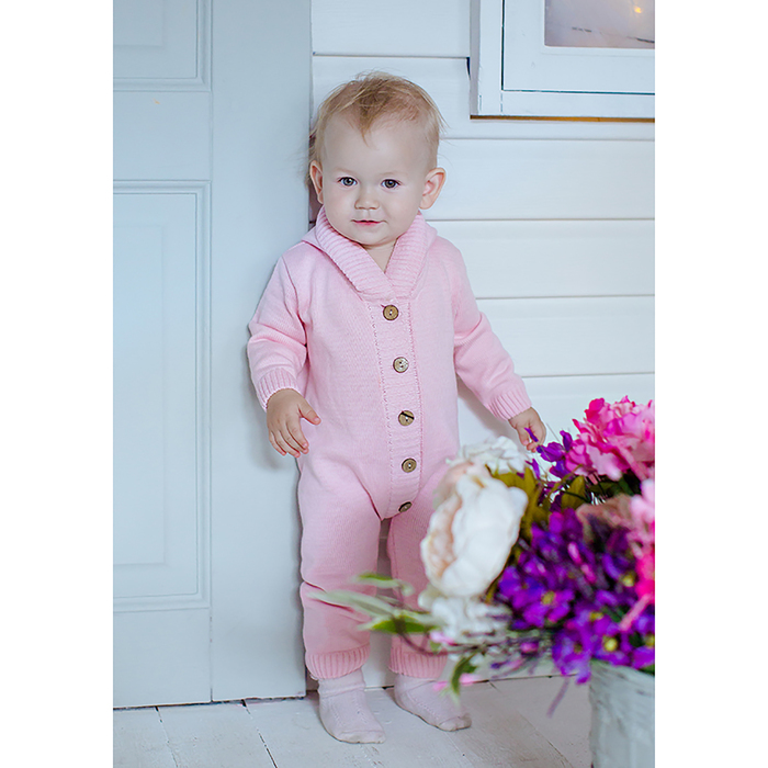 Комбинезон детский, рост 86 см, цвет розовый