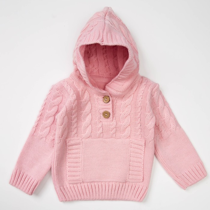 Джемпер детский, рост 92 см, цвет розовый