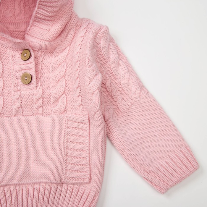 Джемпер детский, рост 92 см, цвет розовый