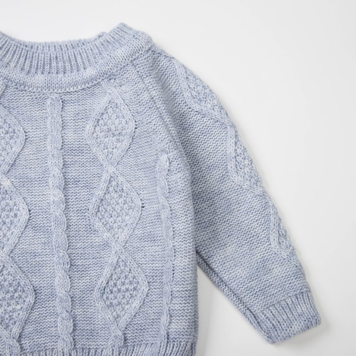 Джемпер детский, рост 92 см, цвет серый