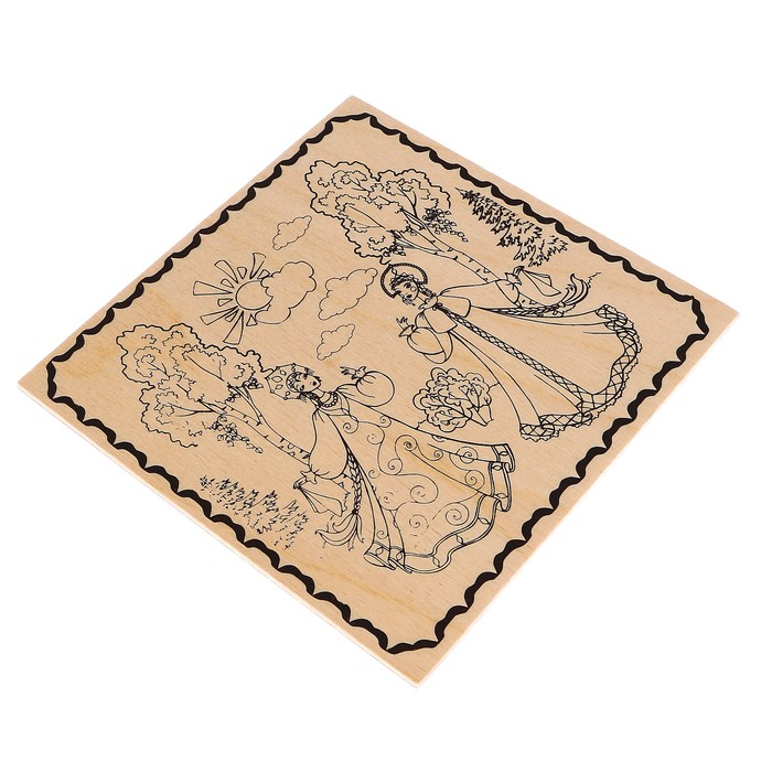 Доска для выжигания "Русские красавицы"