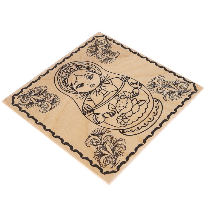 Доска для выжигания "Матрешка - Любава"