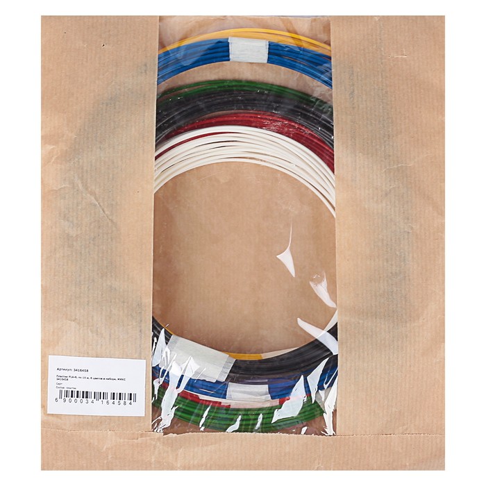 Пластик PLA-6, по 10 м, 6 цветов в наборе