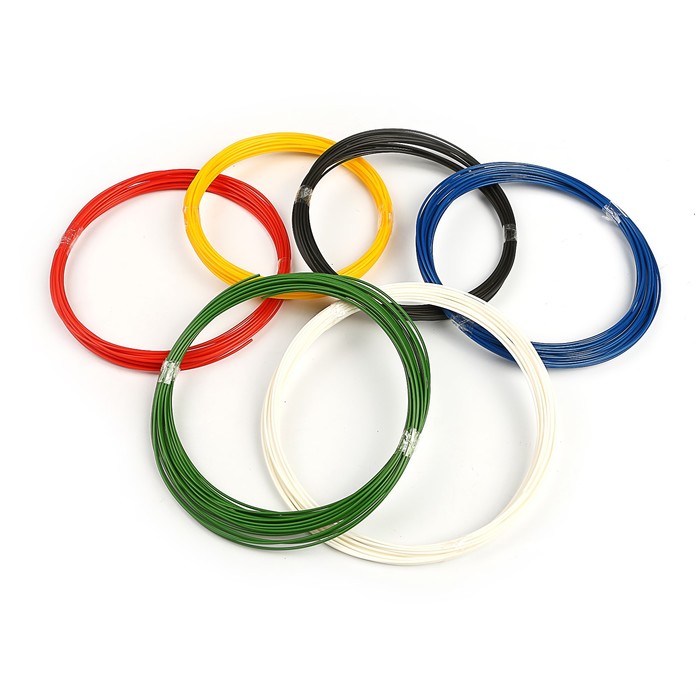 Пластик PLA-6, по 10 м, 6 цветов в наборе