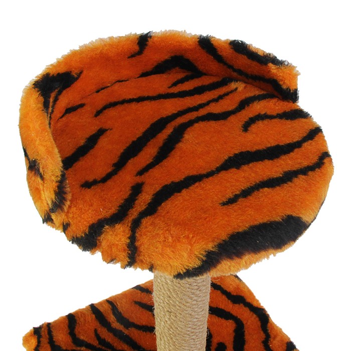 Домик-когтеточка "Двухуровневый", лоза/джут, 72 х 37 х 110 см, микс цветов